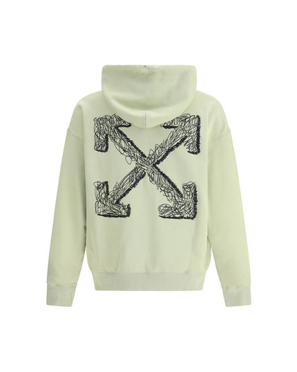 Off-White Green Cotton Sweatshirt