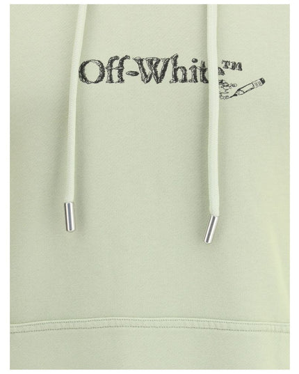 Off-White Green Cotton Sweatshirt