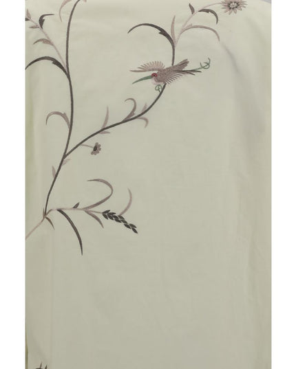 Baziszt Yellow Cotton Pattern Shirt