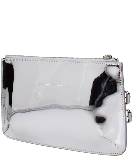 Maison Margiela Gray Leather Clutch Bag