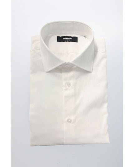 Baldinini Trend White Cotton Men Shirt
