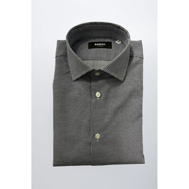 Baldinini Trend Blue Cotton Men Shirt