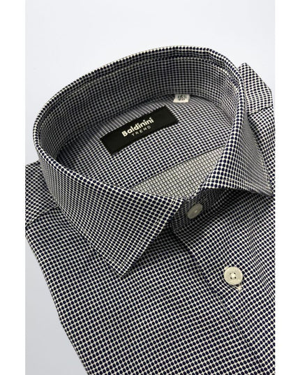 Baldinini Trend Blue Cotton Men Shirt