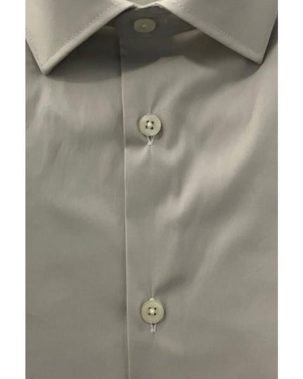 Baldinini Trend Beige Cotton Men Shirt