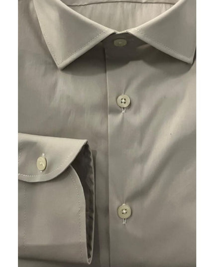 Baldinini Trend Beige Cotton Men Shirt