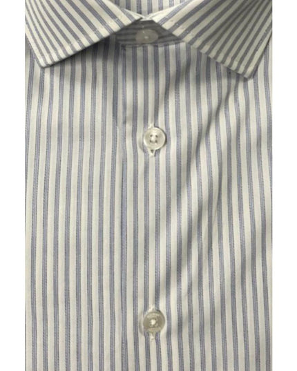 Baldinini Trend Light Blue Cotton Mens Shirt
