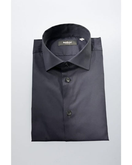 Baldinini Trend Black Cotton Men's Shirt