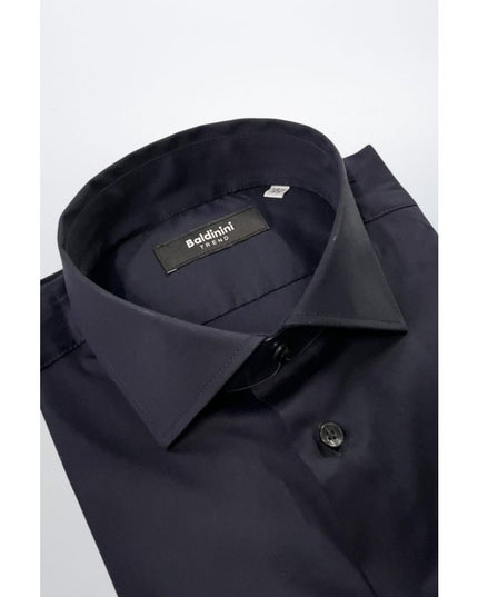 Baldinini Trend Black Cotton Men's Shirt