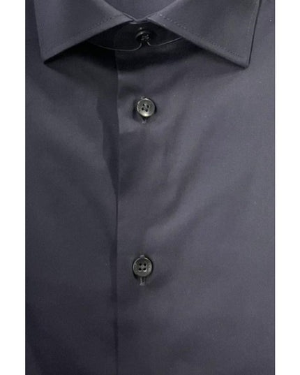 Baldinini Trend Black Cotton Men's Shirt