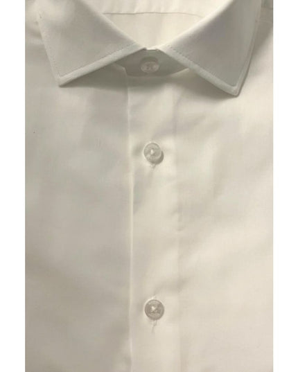 Baldinini Trend White Cotton Men Shirt