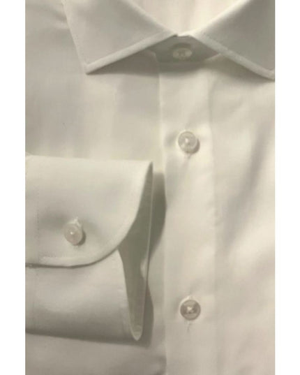 Baldinini Trend White Cotton Men Shirt