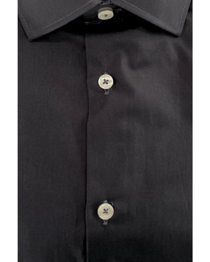 Baldinini Trend Gray Cotton Men Shirt