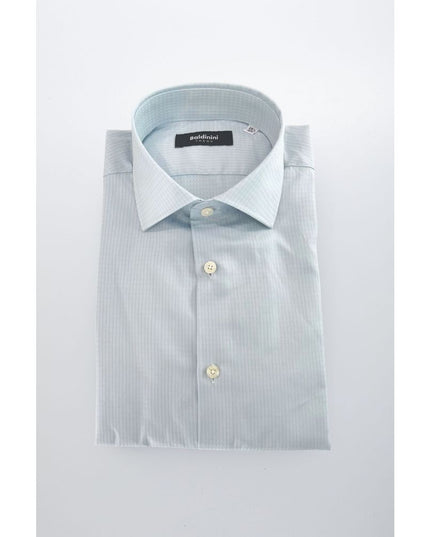 Baldinini Trend Light Blue Cotton Men Shirt