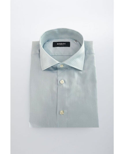 Baldinini Trend Light Blue Cotton Men Shirt