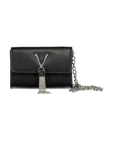 Mario Valentino Black Polyurethane Women's Shoulder Bag