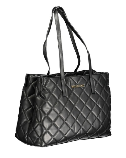 Mario Valentino Nero Poliuretano Woman Shoulder Bag