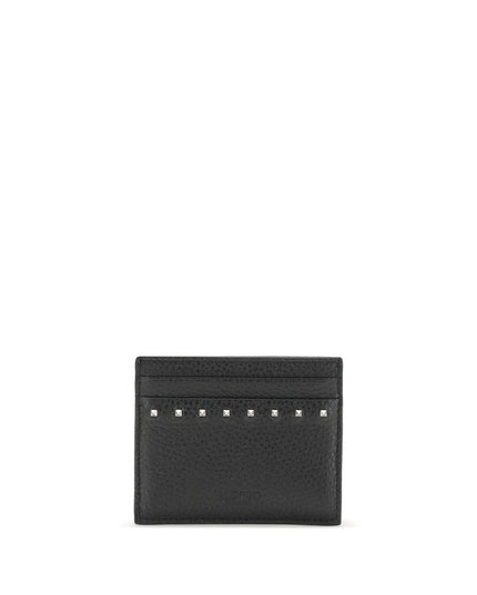 Valentino Garavani Black Calf Leather Bos Taurus Wallet