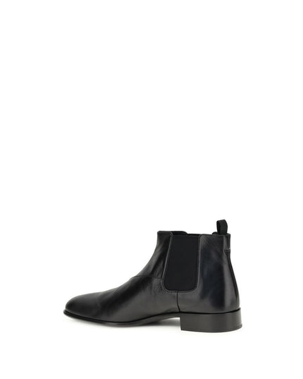 Prada Black Goatskin Ankle Boots