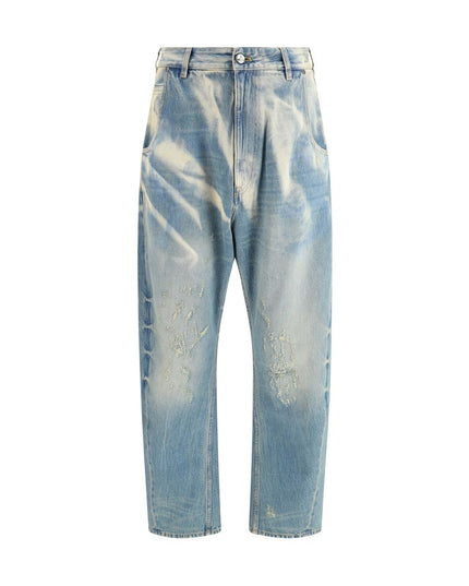 Vivienne Westwood Light Blue Cotton Relaxed Fit Jeans