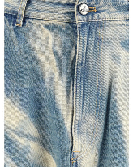 Vivienne Westwood Light Blue Cotton Relaxed Fit Jeans