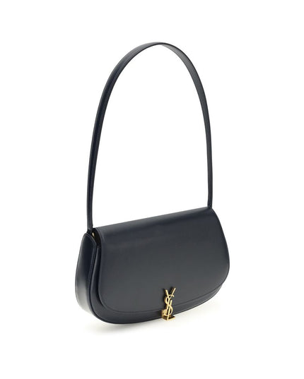 Saint Laurent Blue Calf Leather Bos Taurus Shoulder Bag