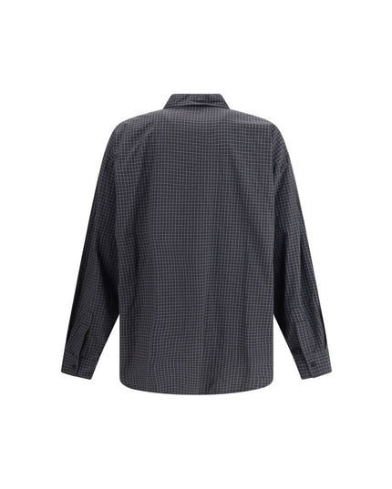 Balenciaga Black Wool Pattern Shirt