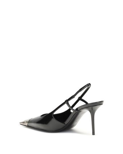 Saint Laurent Black Leather High Heel Pumps