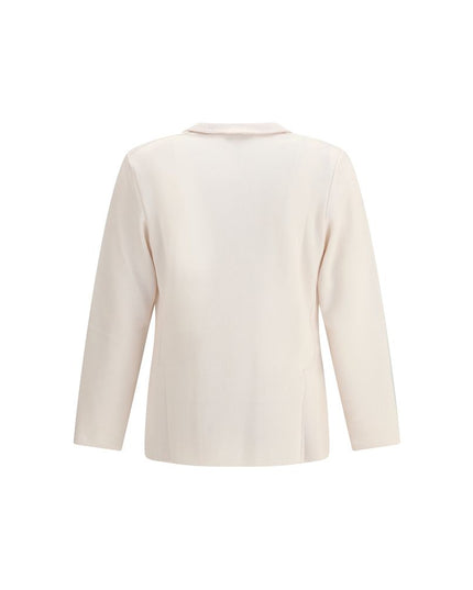 Lardini Cream Wool Coat