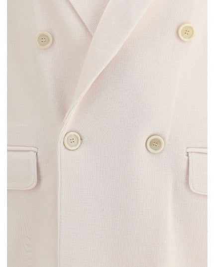 Lardini Cream Wool Coat