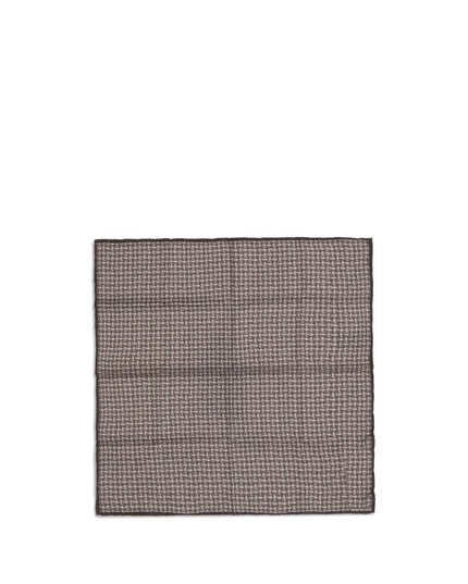 Brunello Cucinelli Brown Silk Scarf