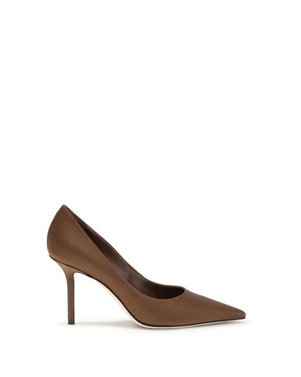 Jimmy Choo Brown Silk Pumps