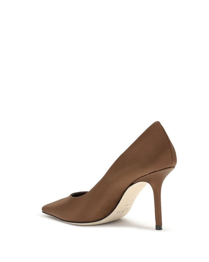 Jimmy Choo Brown Silk Pumps