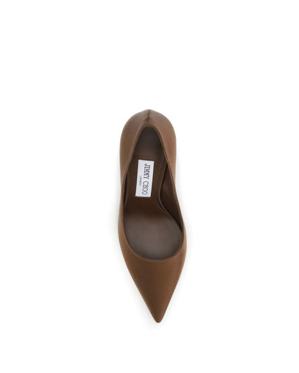 Jimmy Choo Brown Silk Pumps
