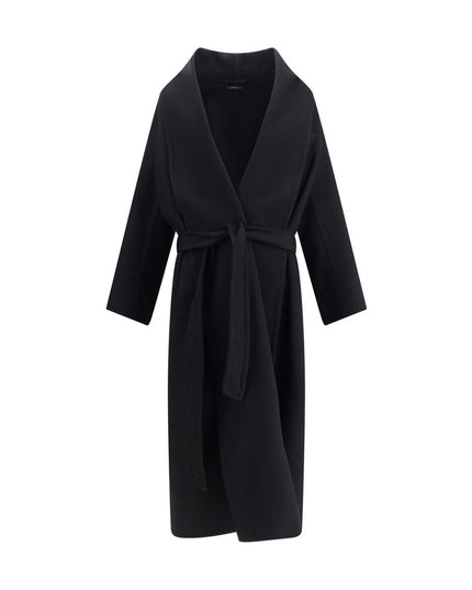 Tom Ford Black Fleece Wool Coat