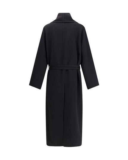 Tom Ford Black Fleece Wool Coat