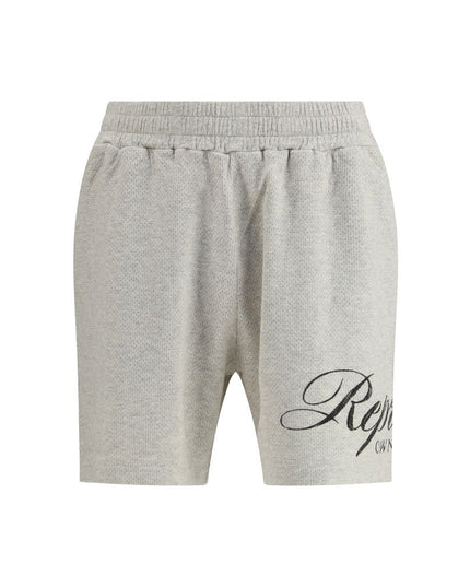 Represent Cream Cotton Bermuda Shorts