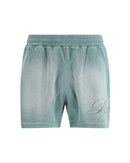 Represent Green Cotton Bermuda Shorts