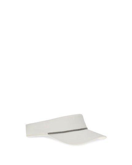 Brunello Cucinelli White Polyester Cap (Baseball Hat)