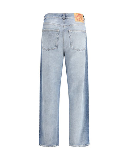 Magliano Blue Cotton Relaxed Fit Jeans