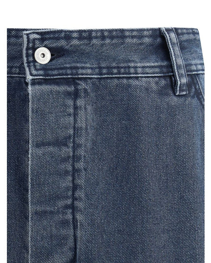 Jacquemus Blue Cotton Jeans Denim