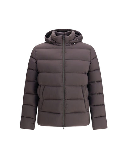 Herno Brown Polyamide Bomber