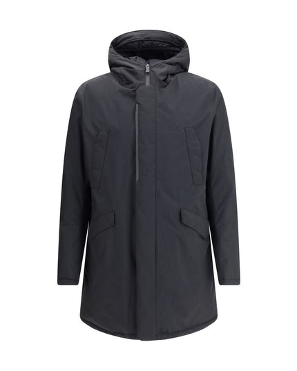 Herno Black Polyester Parka