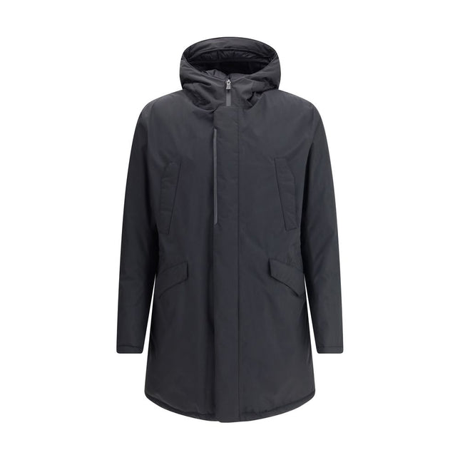 Herno Black Polyester Parka