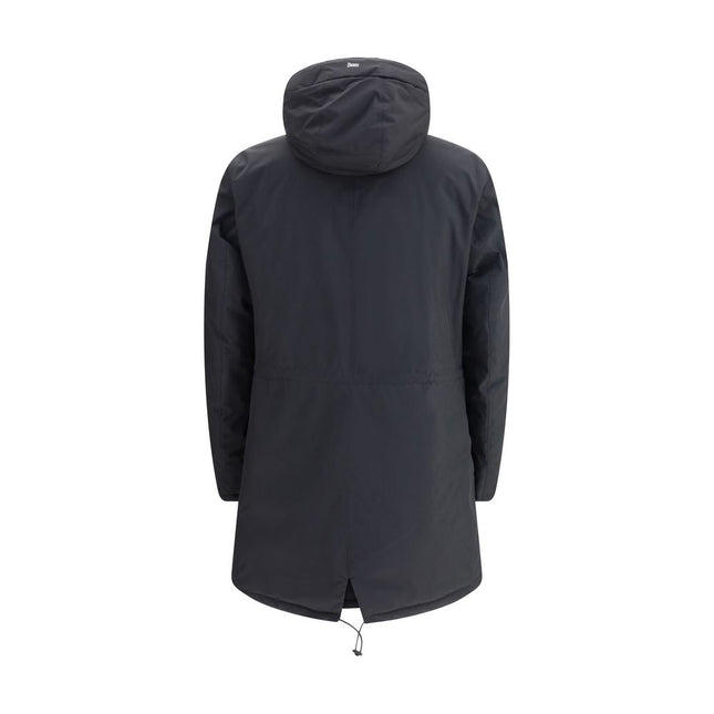 Herno Black Polyester Parka