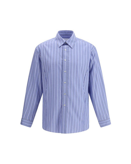Margiela Blue Cotton Pattern Shirt