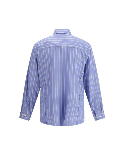 Margiela Blue Cotton Pattern Shirt