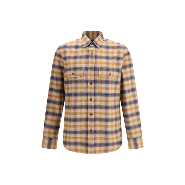 Brioni Multicolor Cotton Pattern Shirt