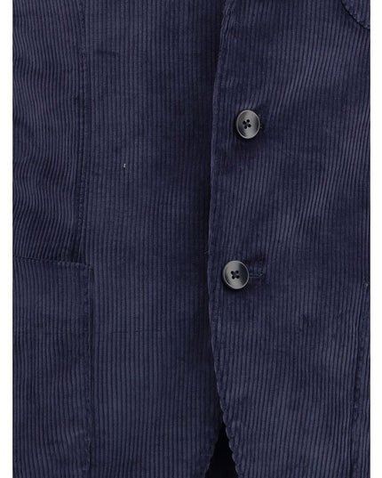 Gi Capri Blue Cotton Two-Piece Suit