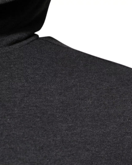 Dolce & Gabbana Gray Logo Full Zip Hooded Sweatshirt Sweater