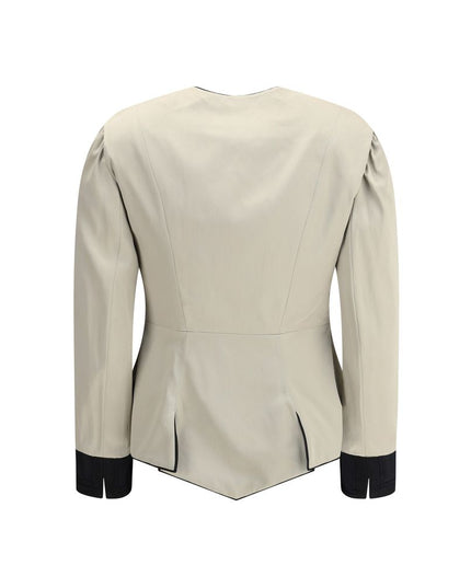 Chloé Silver Silk Coat